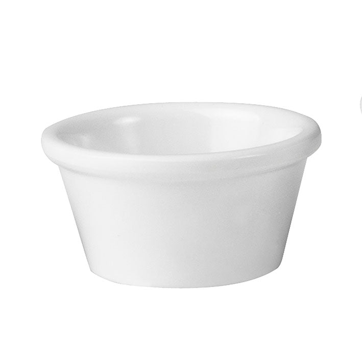 Ramekin - White, 72 x 40mm-60ml from Ryner Melamine. made out of Melamine and sold in boxes of 72. Hospitality quality at wholesale price with The Flying Fork!