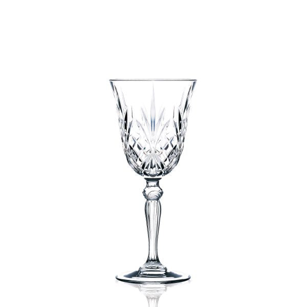 Red Wine Glass - 270ml, Melodia from RCR Cristalleria. made out of Glass and sold in boxes of 6. Hospitality quality at wholesale price with The Flying Fork!