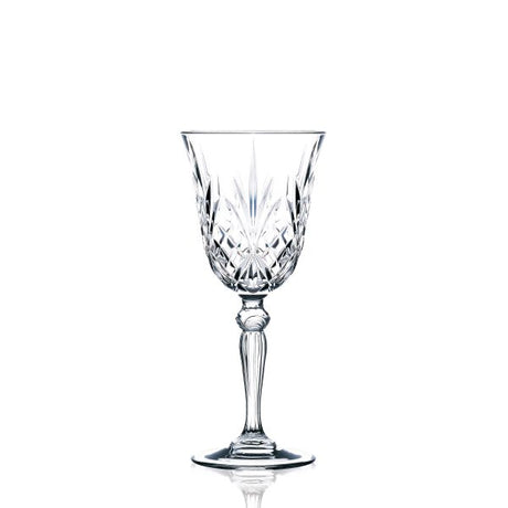 Red Wine Glass - 270ml, Melodia from RCR Cristalleria. made out of Glass and sold in boxes of 6. Hospitality quality at wholesale price with The Flying Fork!