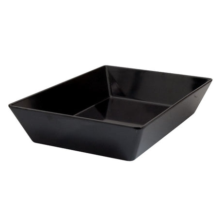 Rect. Deep Dish - Black, 350 x 250 x 70mm from Ryner Melamine. Sold in boxes of 3. Hospitality quality at wholesale price with The Flying Fork!