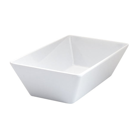 Rect. Deep Dish - White, 250 x 150 x 70mm from Ryner Melamine. Sold in boxes of 6. Hospitality quality at wholesale price with The Flying Fork!