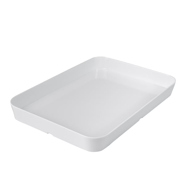 Rect. Dish - White, 305 x 220 x 25mm from Ryner Melamine. Sold in boxes of 3. Hospitality quality at wholesale price with The Flying Fork!
