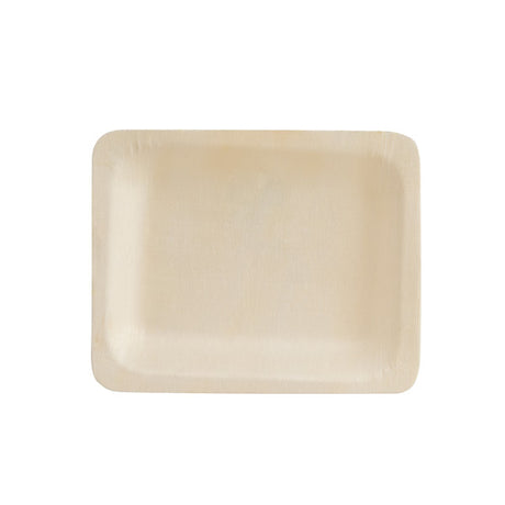 Rect. Plate - Bio Wood, 120 x 90mm from TheFlyingFork. Sold in boxes of 10 Packs. Hospitality quality at wholesale price with The Flying Fork!