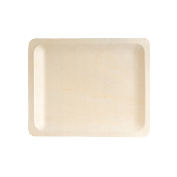 Rect. Plate - Bio Wood, 270 x 220mm from TheFlyingFork. Sold in boxes of 10 Packs. Hospitality quality at wholesale price with The Flying Fork!