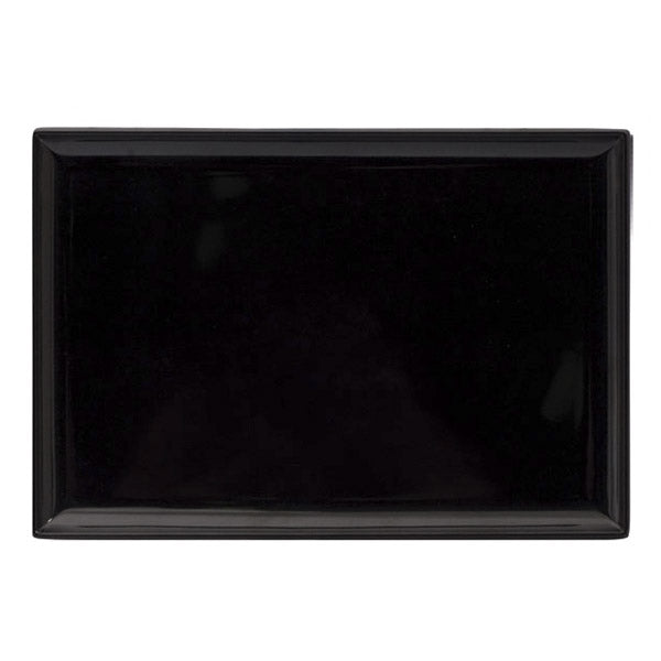 Rect. Platter - Black, 300 x 220mm from Ryner Melamine. Sold in boxes of 6. Hospitality quality at wholesale price with The Flying Fork!
