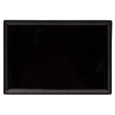 Rect. Platter - Black, 350 x 240mm from Ryner Melamine. Sold in boxes of 6. Hospitality quality at wholesale price with The Flying Fork!