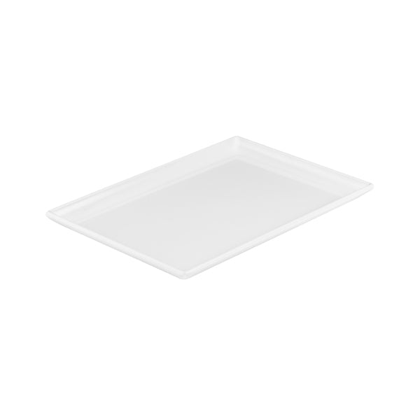 Rect. Platter - White, 250 x 170mm from Ryner Melamine. Sold in boxes of 6. Hospitality quality at wholesale price with The Flying Fork!