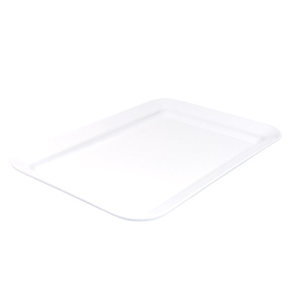 Rect. Platter - Wide Rim, White, 450 x 300mm from Ryner Melamine. Sold in boxes of 6. Hospitality quality at wholesale price with The Flying Fork!