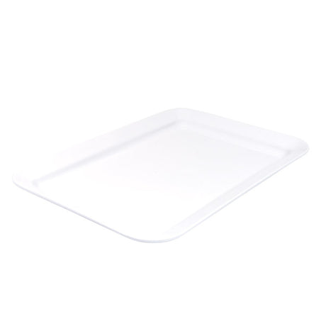 Rect. Platter - Wide Rim, White, 450 x 300mm from Ryner Melamine. Sold in boxes of 6. Hospitality quality at wholesale price with The Flying Fork!