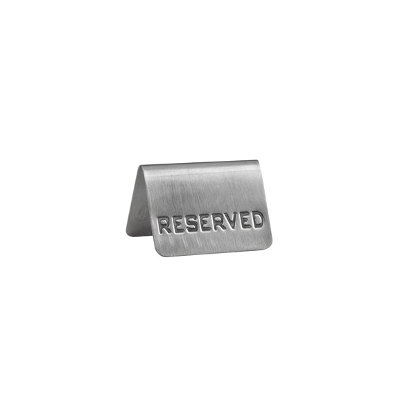 Reserved Sign - S-S, A - Frame, 75 x 50mm from TheFlyingFork. Sold in boxes of 1. Hospitality quality at wholesale price with The Flying Fork!