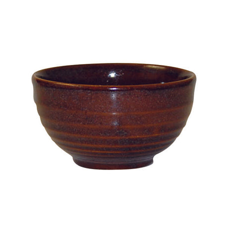 Ripple Bowl - 560ml, Cinnamon, Bit on the Side from Churchill. Ribbed, made out of Porcelain and sold in boxes of 6. Hospitality quality at wholesale price with The Flying Fork!