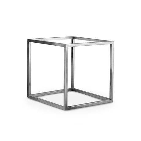 Riser - S-S, 180 x 180 x 180mm from Athena. made out of Stainless Steel and sold in boxes of 1. Hospitality quality at wholesale price with The Flying Fork!