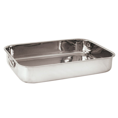 Roast Pan - 18-8, 350 x 260 x 60mm from TheFlyingFork. Sold in boxes of 1. Hospitality quality at wholesale price with The Flying Fork!