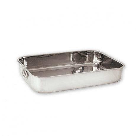 Roast Pan - 18-8, 400 x 305 x 60mm from TheFlyingFork. Sold in boxes of 1. Hospitality quality at wholesale price with The Flying Fork!