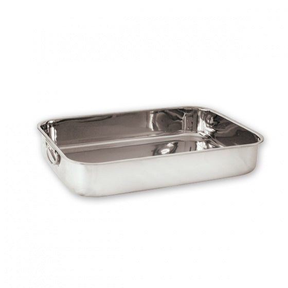Roast Pan - 18-8, 400 x 305 x 60mm from TheFlyingFork. Sold in boxes of 1. Hospitality quality at wholesale price with The Flying Fork!