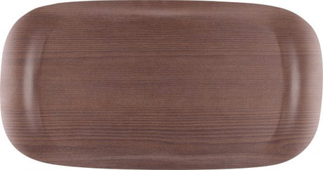 Tray - 430x230mm, Earth Wave, Warm Wood from Roltex. made out of Polyurethane and sold in boxes of 1. Hospitality quality at wholesale price with The Flying Fork!