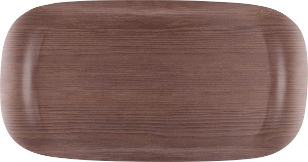 Tray - 430x230mm, Earth Wave, Warm Wood from Roltex. made out of Polyurethane and sold in boxes of 1. Hospitality quality at wholesale price with The Flying Fork!