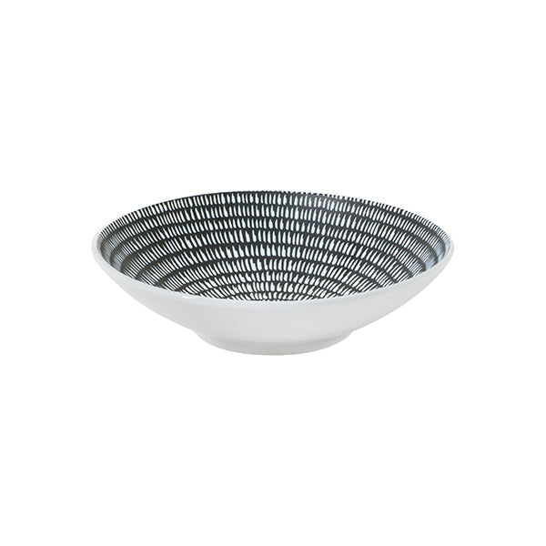 Round Bowl - 145mm, Storm from Luzerne. Textured, made out of Ceramic and sold in boxes of 48. Hospitality quality at wholesale price with The Flying Fork!
