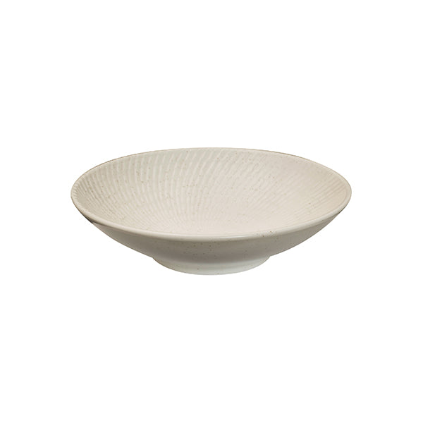 Round Bowl - 145mm, White Swirl from Luzerne. Textured, made out of Ceramic and sold in boxes of 48. Hospitality quality at wholesale price with The Flying Fork!