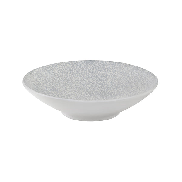Round Bowl - 190mm, Grey Web from Luzerne. Textured, made out of Ceramic and sold in boxes of 24. Hospitality quality at wholesale price with The Flying Fork!