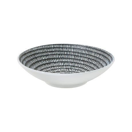 Round Bowl - 190mm, Storm from Luzerne. Textured, made out of Ceramic and sold in boxes of 24. Hospitality quality at wholesale price with The Flying Fork!