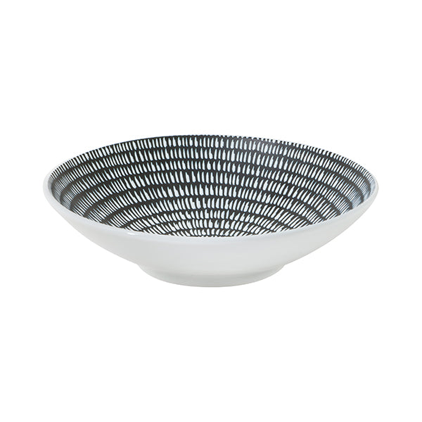 Round Bowl - 210mm, Storm from Luzerne. Textured, made out of Ceramic and sold in boxes of 12. Hospitality quality at wholesale price with The Flying Fork!