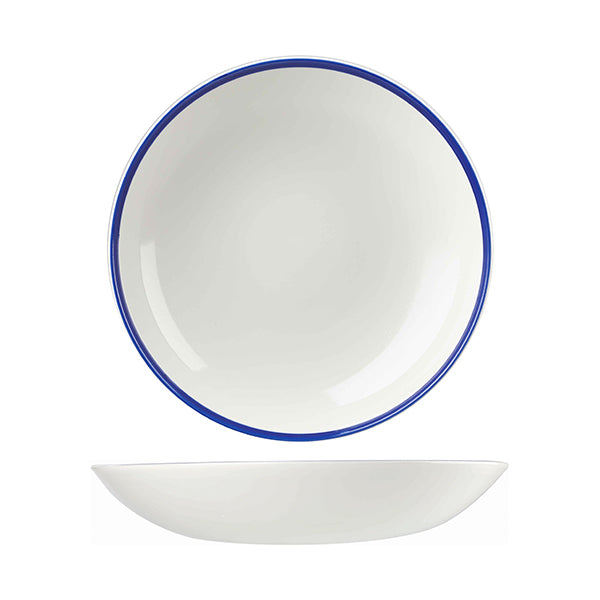 Round Coupe Bowl - 310mm-2400ml from Churchill. made out of Porcelain and sold in boxes of 6. Hospitality quality at wholesale price with The Flying Fork!