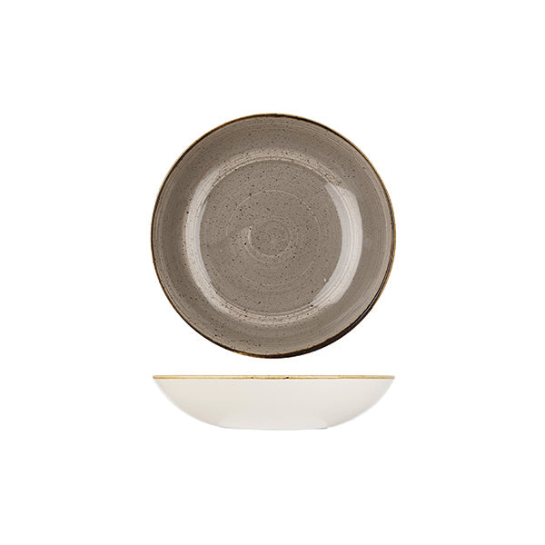 Round Bowl - 426mL, Peppercorn Grey, Stonecast from Churchill. made out of Porcelain and sold in boxes of 6. Hospitality quality at wholesale price with The Flying Fork!