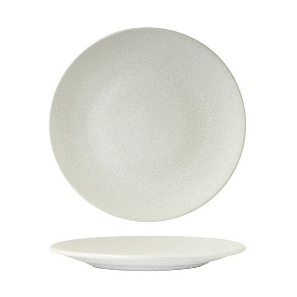 Round Coupe Plate - 260mm, Zuma Frost from Zuma. Matt Finish, made out of Ceramic and sold in boxes of 6. Hospitality quality at wholesale price with The Flying Fork!