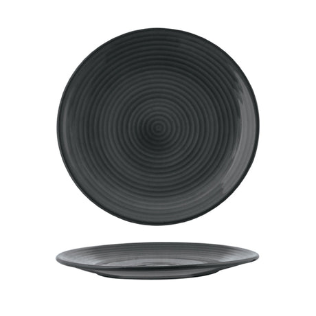 Round Coupe Plate - 265mm, Ribbed, Zuma Jupiter from Zuma. Matt Finish, made out of Ceramic and sold in boxes of 6. Hospitality quality at wholesale price with The Flying Fork!