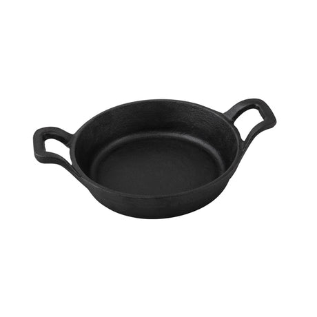 Round Gratin - Cast Iron, 155 x 37mm from Moda. Sold in boxes of 1. Hospitality quality at wholesale price with The Flying Fork!