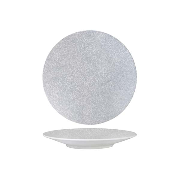 Round Plate - Coupe, 155mm, Grey Web from Luzerne. made out of Ceramic and sold in boxes of 48. Hospitality quality at wholesale price with The Flying Fork!