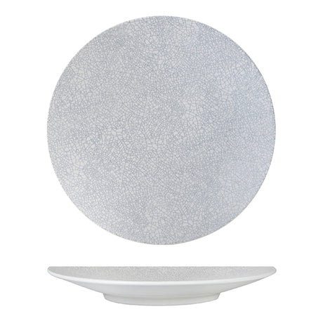 Round Plate - Coupe, 275mm, Grey Web from Luzerne. Textured, made out of Ceramic and sold in boxes of 12. Hospitality quality at wholesale price with The Flying Fork!