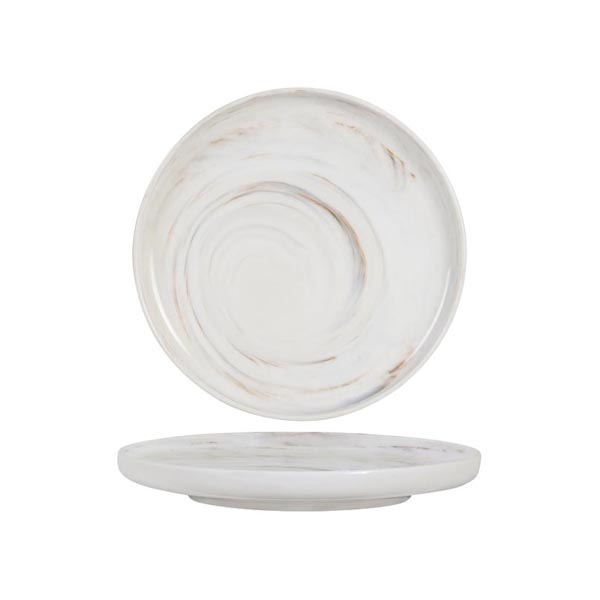 Round Plate - Marble, 165mm from Luzerne. Matt Finish, made out of Ceramic and sold in boxes of 6. Hospitality quality at wholesale price with The Flying Fork!