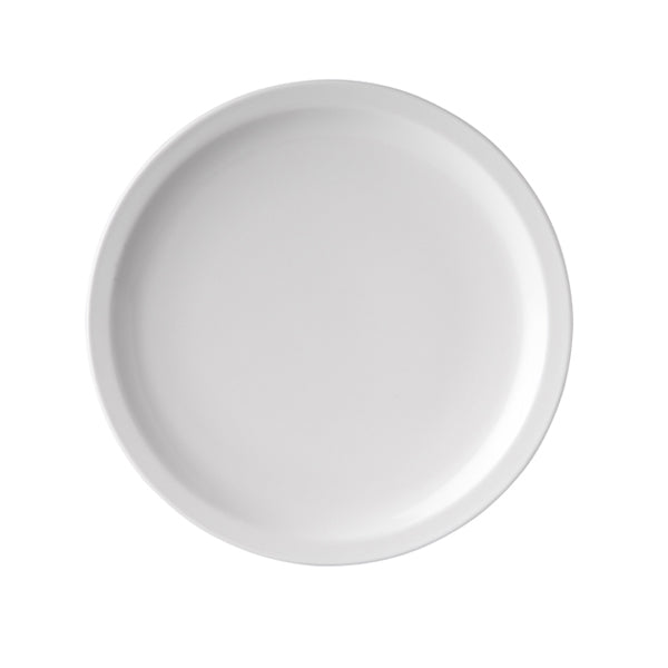 Round Plate - Narrow Rim, White, 192mm from Ryner Melamine. Sold in boxes of 12. Hospitality quality at wholesale price with The Flying Fork!