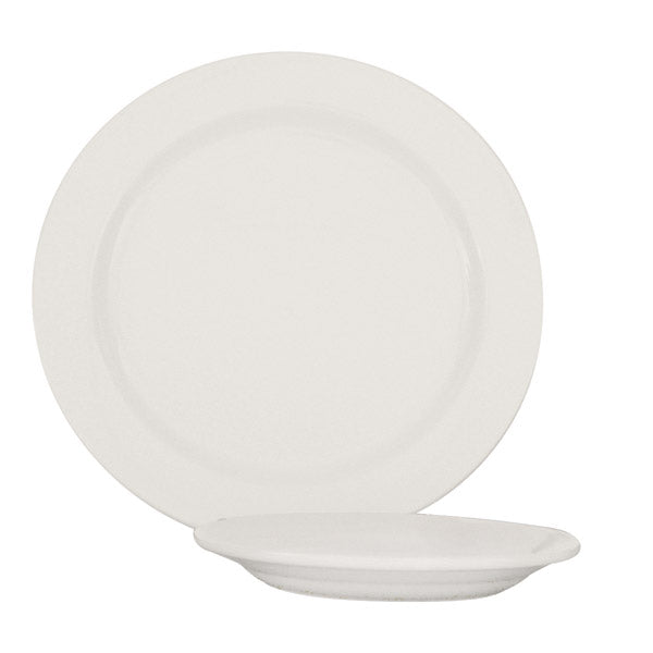 Round Plate - Narrow Rim, 300mm from Basics. made out of Porcelain and sold in boxes of 12. Hospitality quality at wholesale price with The Flying Fork!