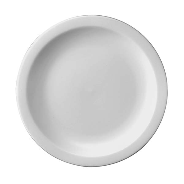 Round Plate - Narrow Rim, 230mm from Churchill. made out of Porcelain and sold in boxes of 24. Hospitality quality at wholesale price with The Flying Fork!