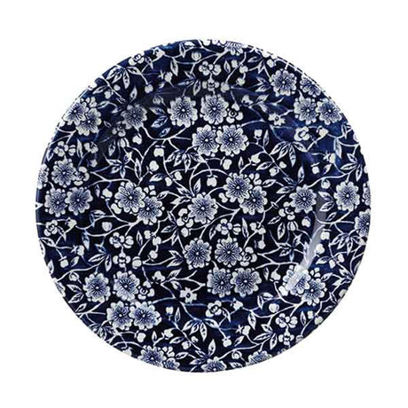 Round Plate - Victorian Calico, Willow, 276mm from Churchill. Patterned, made out of Porcelain and sold in boxes of 6. Hospitality quality at wholesale price with The Flying Fork! 