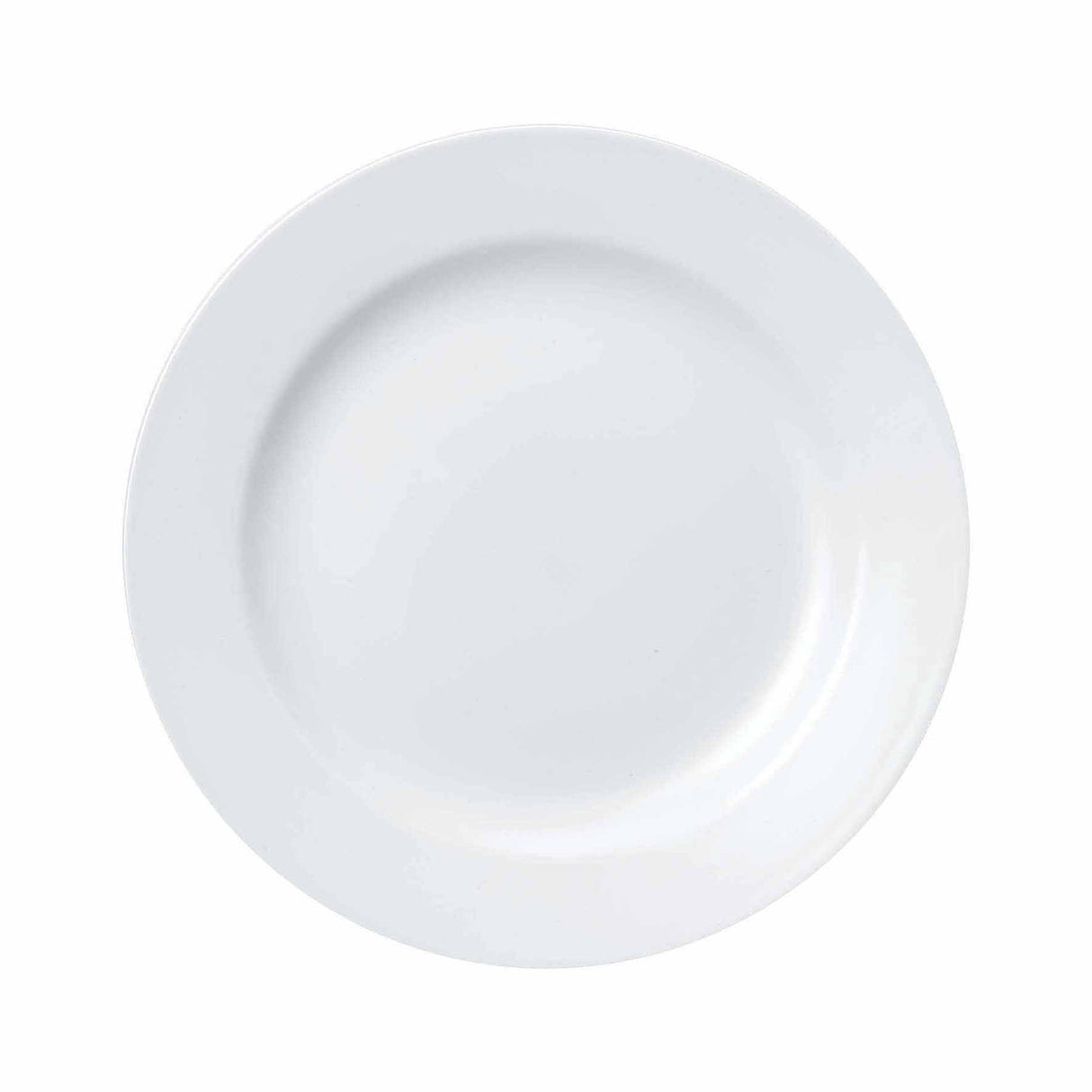 Round Plate - 203mm, Wide Rim, Classic from Churchill. made out of Porcelain and sold in boxes of 24. Hospitality quality at wholesale price with The Flying Fork!