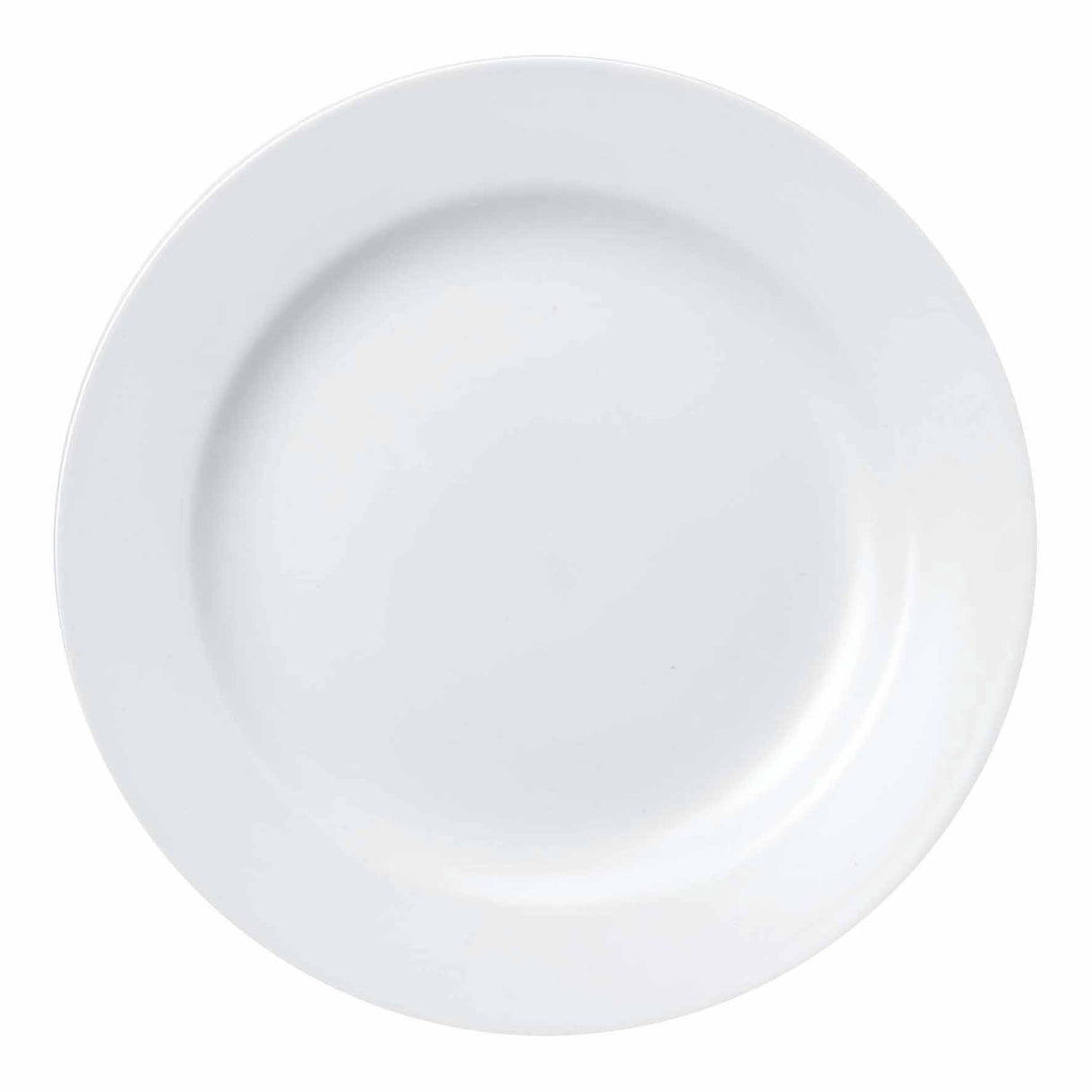 Round Plate - 273mm, Wide Rim, Classic from Churchill. made out of Porcelain and sold in boxes of 12. Hospitality quality at wholesale price with The Flying Fork!