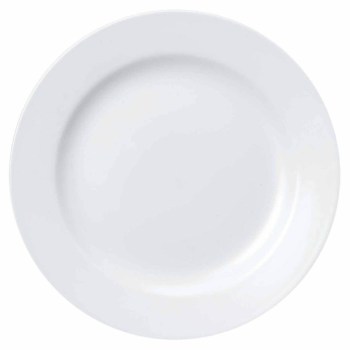 Round Plate - 312mm, Wide Rim, Classic from Churchill. made out of Porcelain and sold in boxes of 12. Hospitality quality at wholesale price with The Flying Fork!