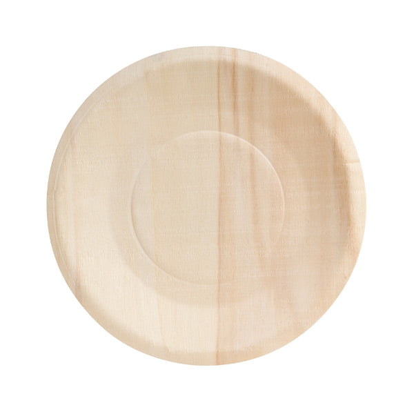 Round Plate Wide Rim - Bio Wood, 150mm from TheFlyingFork. Sold in boxes of 10 Packs. Hospitality quality at wholesale price with The Flying Fork!