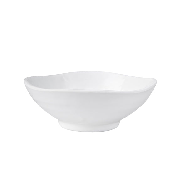 Round Wave Bowl - White, 125 x 30mm from Ryner Melamine. Sold in boxes of 12. Hospitality quality at wholesale price with The Flying Fork!