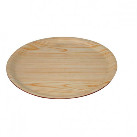 Round Wood Tray - Birch, 370mm from TheFlyingFork. Sold in boxes of 1. Hospitality quality at wholesale price with The Flying Fork!