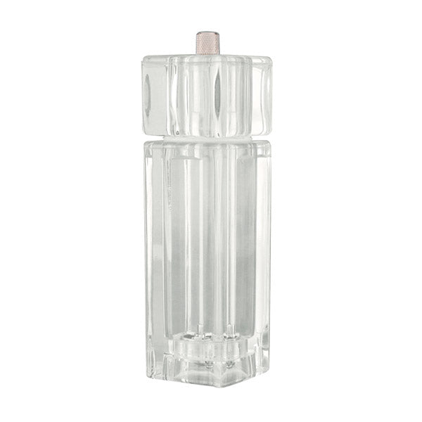 Salt Pepper Mill Combo - Acrylic 45 x 45 x 150mm from TheFlyingFork. Sold in boxes of 1. Hospitality quality at wholesale price with The Flying Fork!