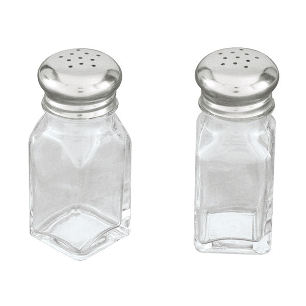 Salt & Pepper Shaker - Square, 60ml from TheFlyingFork. Sold in boxes of 12. Hospitality quality at wholesale price with The Flying Fork!