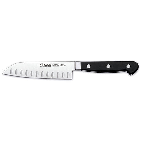 Santoku Knife - 140mm, Granton Edge from Arcos. Sold in boxes of 1. Hospitality quality at wholesale price with The Flying Fork!