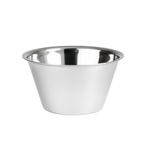 Sauce Cup-Dariol Mould - S-S, 130 x 70mm-500ml from TheFlyingFork. Sold in boxes of 1. Hospitality quality at wholesale price with The Flying Fork!
