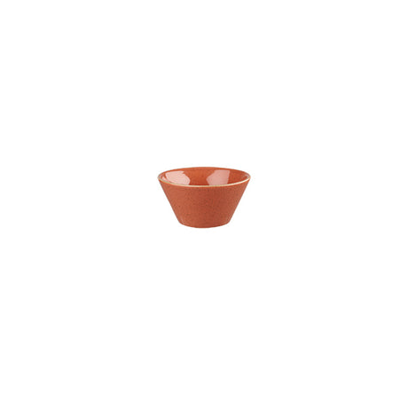 Sauce Dish - 90mL, Spiced Orange, Stonecast from Churchill. made out of Porcelain and sold in boxes of 6. Hospitality quality at wholesale price with The Flying Fork!