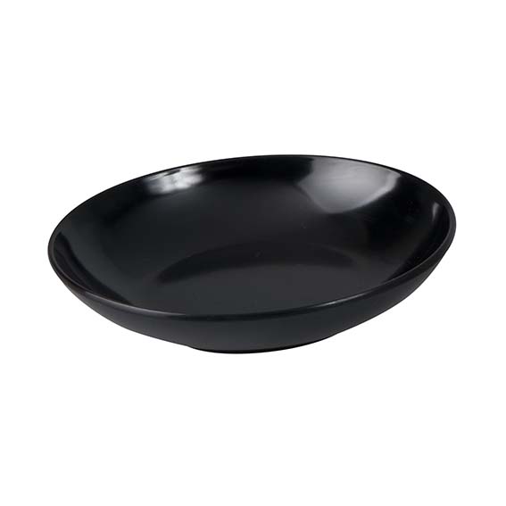 Sauce Dish - Black, 95mm from Ryner Melamine. Sold in boxes of 24. Hospitality quality at wholesale price with The Flying Fork!